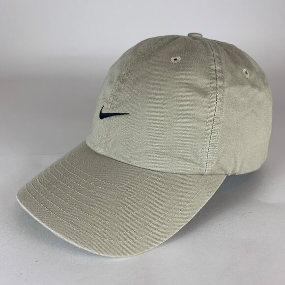 Nike Mens Beige Y2K Relaxed Fit Strapback Adjustable Hat - Picture 1 of 5